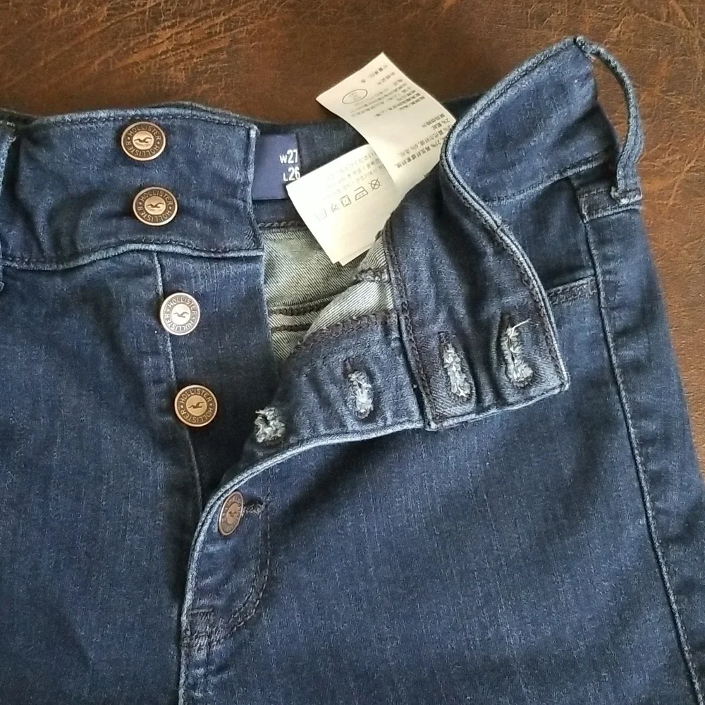 #D - 24/23.5 Hollister Advanced Stretch Ultra High Rise Jean Leggings Sz 5S - Picture 5 of 14